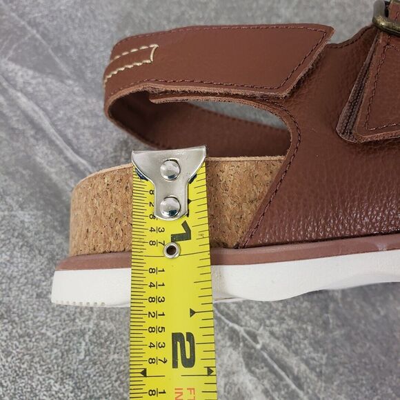 Clarks Collection Sandals 6.5 M Brown Leather Brynn Step Adjustable Strap Shoes - Picture 12 of 12